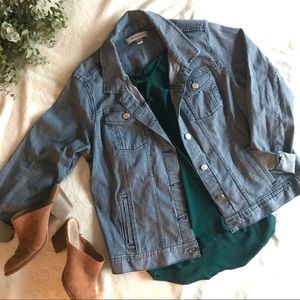 Classic Striped Denim Jacket